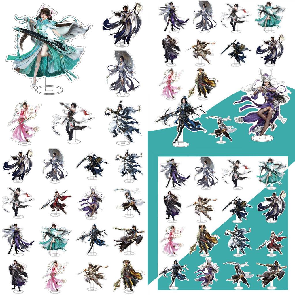 Charming Online Game Swordsman Love Character Acrylic Display For Collectors