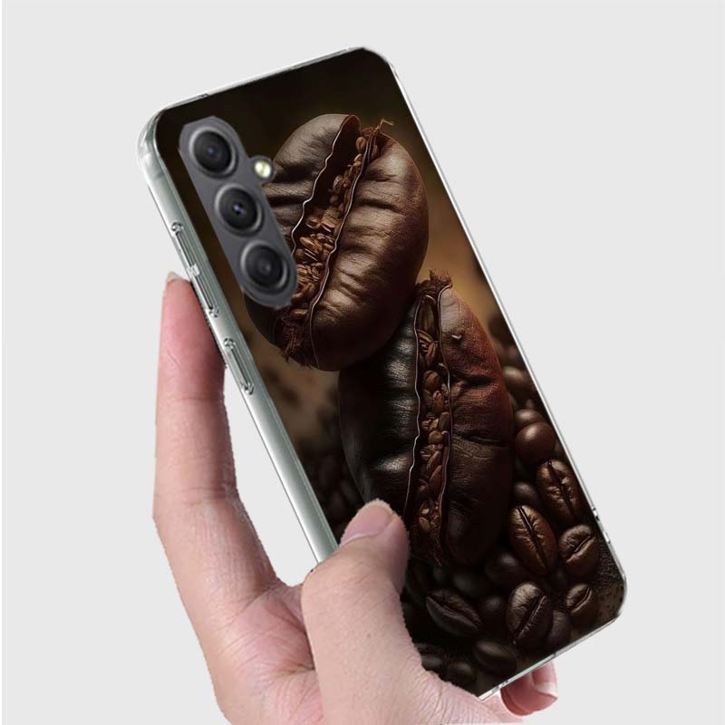 Newly Baked Coffee Beans Phone Case for Samsung A16 A26 A36 A56 A17 A37 A57 A07 A06 A02S A03 A04S A05S Galaxy Note 20 10 A50S A7