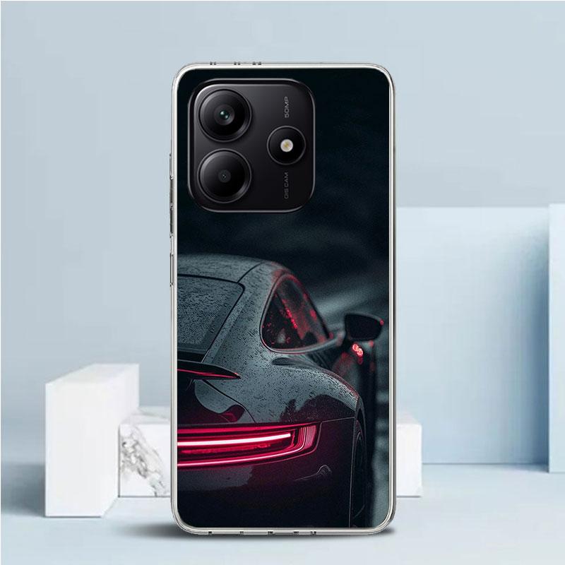 Sports Car 911 Soft Cover for Xiaomi Redmi Note 15 14 13 12 Pro Plus Phone Case 14S 11S 11T 11E 10S 10 4G Pattern Shell Redmi No