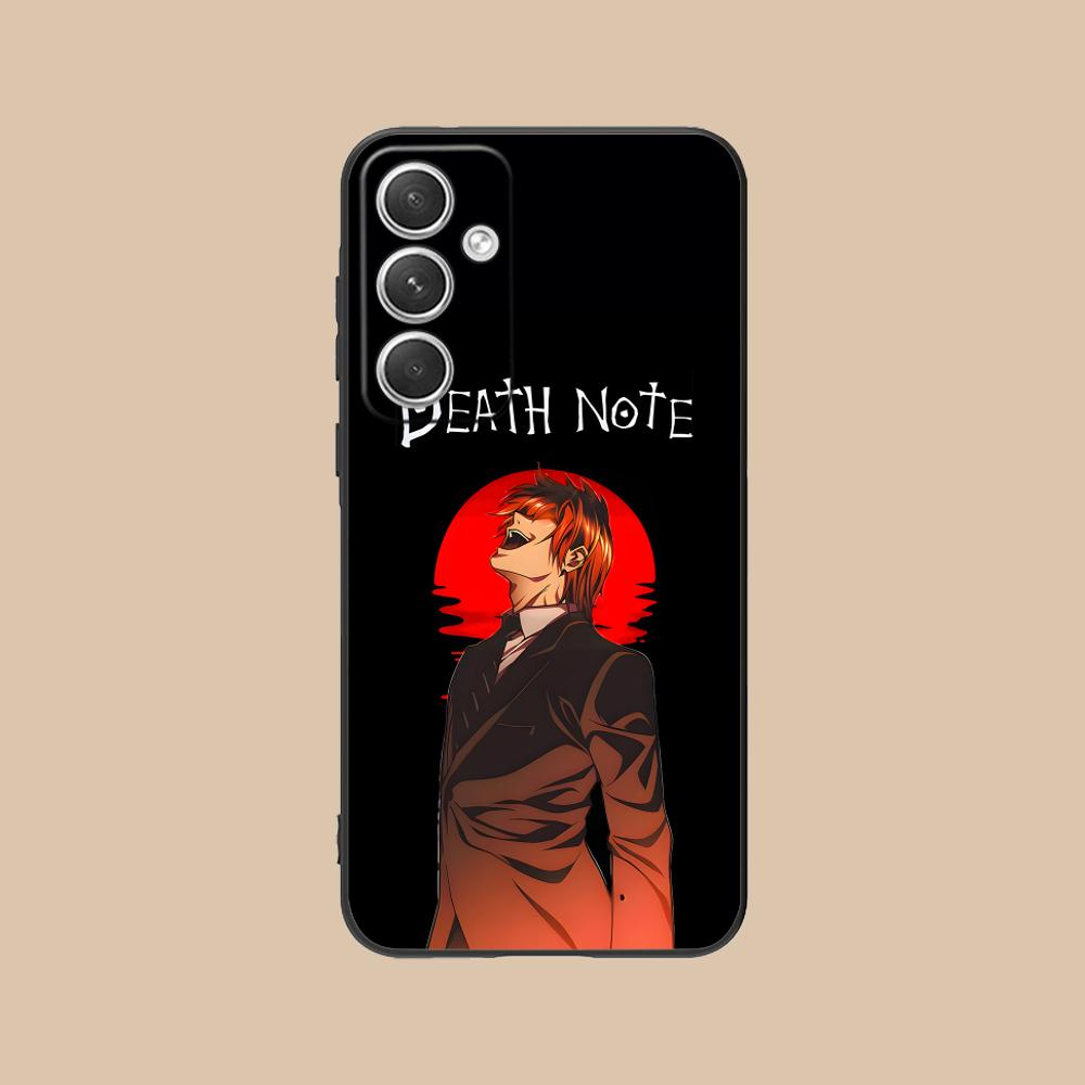 Death Note Kira Light Mobile Phone Case for Samsung Galaxy S26 S25 S24 S23 S22 S21 S20 Note20 Plus FE Ultra Colorful Cover Cover