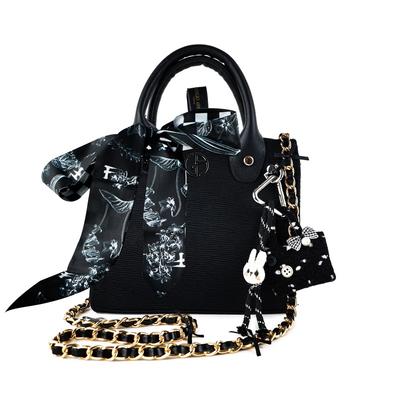 Armani Kosmetiktasche/Kulturbeutel [Personalisierte Tasche] Freche Dinge Party Paris Dunkler Ton Exquisit Süß Kühl Faser Verabredung Hohe Qualität schwarz original