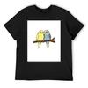 Budgie Buddies T-Shirt Clothing Customs Anime Slim Fit T Shirts for Men