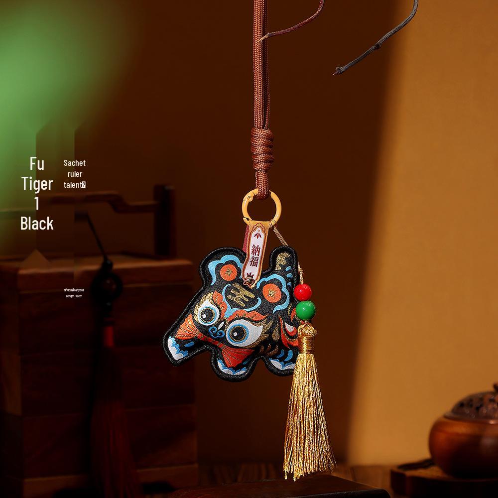 Dragon Boat Festival Tiger Sachet Pendant: Little Tiger Safety Talisman & Five Poisons Souvenir