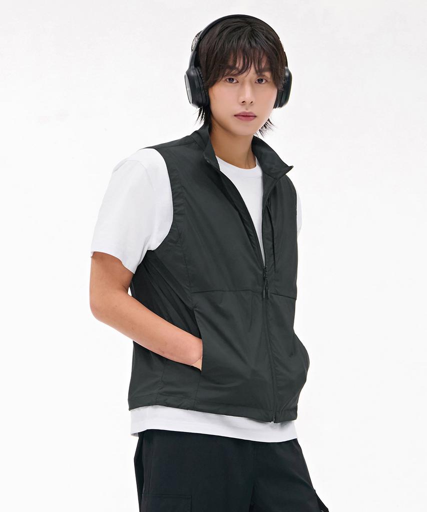 Chasecult Men'S Lightweight Stretch Vest - Charcoal