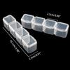 Practical 56 Grids Jewelry Organizer Box Independent for Rhinestone Crystal Bead Organizer Container Small Parts Storage