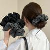 Korean Bowknot Dot Cloth Scrunchies Women Girls Elastic Hair Rubber Bands Accessories Tie Hair Ring Rope Headdress Headwear