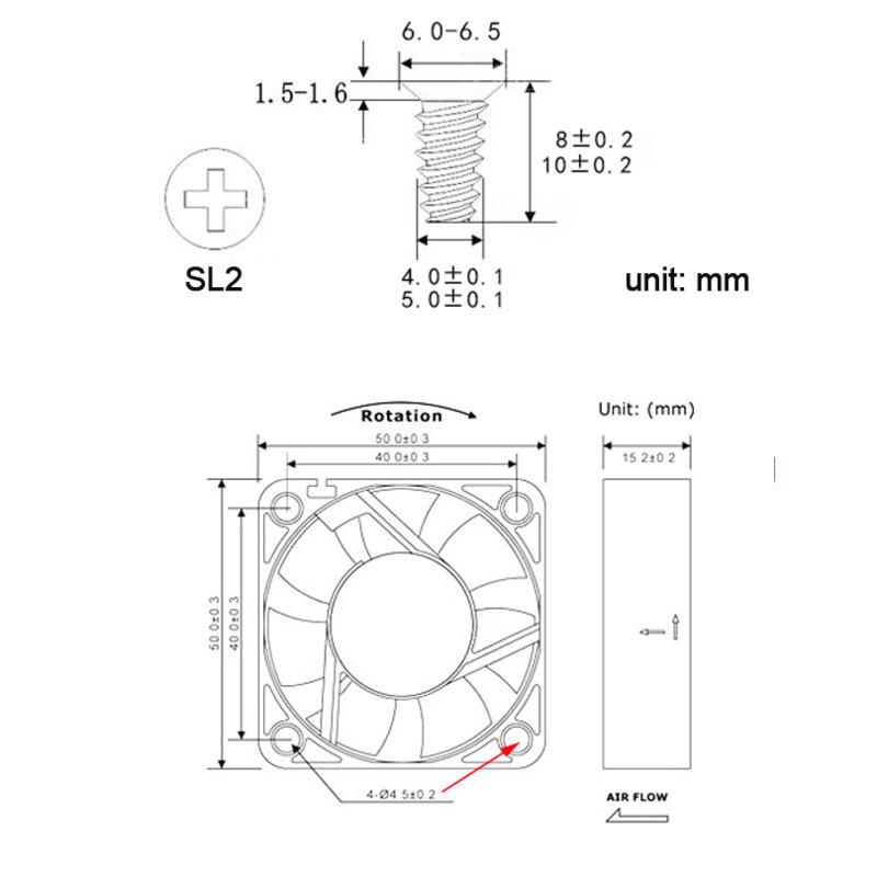 50pcs/lot  Computer PC Case Cooling Fan Mount Screw Heat Dissipation Screws Fixer M5*8mm M5*10mm M5*12mm