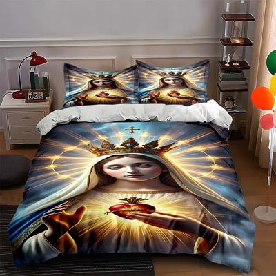 Crowned Radiant Figure. Bedding Duvet Cover Sets Duvet Covers Pillowcases Gifts (1 * Duvet Cover 2 * Pillowcases, Without Duvet Insert)