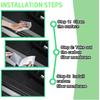 Car Door Sill Protector, 9PCS Carbon Fiber Car Bumper Protector | Car Door Sill Strip,Rear Bumper Protective Film,Universal Automobile Accessories