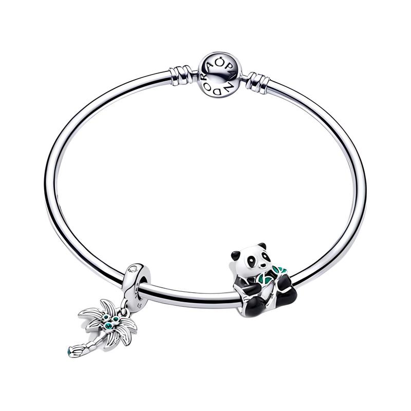 Pandora Pattern Design 925 Silver Bracelet Women s Silver ZT3000 серебряный