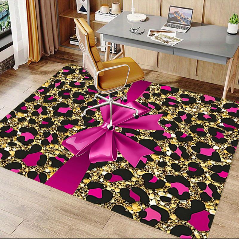 1PC Leopard print Glitter Extra Large Non-Slip Floor carpet, Office, family, bedroom, Studio - Large Area Rug Indoor Rugs, Vibrant Colors-W274