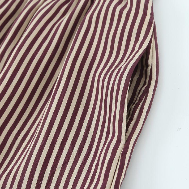 Kaslead New Women clothes Western Style Fashion Simple and Versatile Stripe Drape Pants 3717040