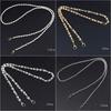 Fashion 110cm/120cm Purse Pearl Strap DIY Replacement Bag Lanyard Beaded Chain Shoulder Bag