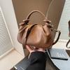Ielgy Korean Style High-End All-Match Dumpling Bag Autumn Winter Pleated Cross-Body Handbag
