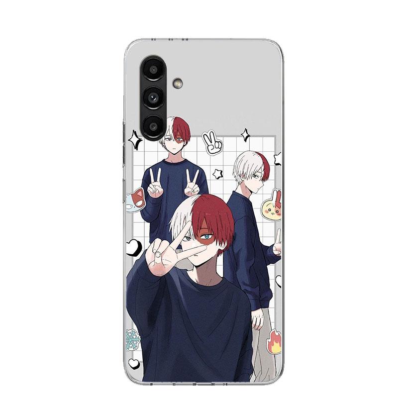 Todoroki Shoto MHA My Hero Phone Case For Samsung Galaxy A13 A14 A15 A16 A17 A53 A54 A55 A56 A33 A34 A35 A36 A23 A24 A25 A26 A05