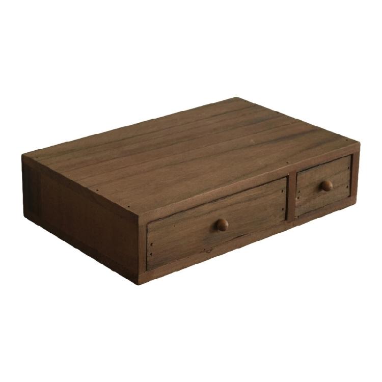 

Handcrafted Wooden Desktop Shelf For Organizing Accessories And Supplies Wood Storage Box With Drawer