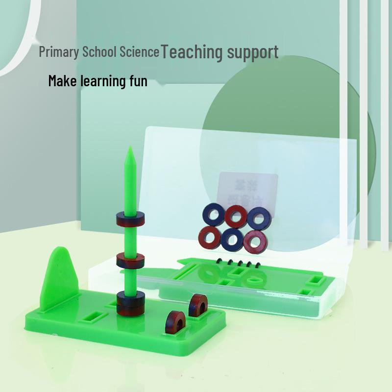 Second Grade Science Magnet Set: U-Shaped, Ring, Horseshoe, and Bar Magnets with Magnetic Car & Levitation.