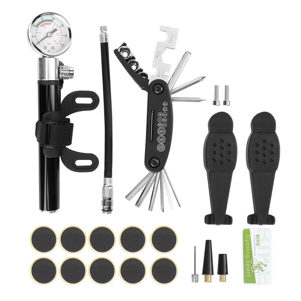 

22Pcs/set 22 in 1 Bicycle Mountain Bike Repair Multi Tool Kit Set Bag for Travel