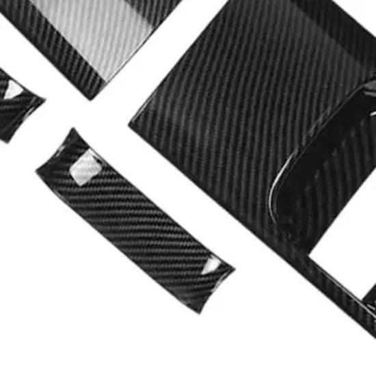 For Hyundai Grand Starex H1 Carbon Fiber Black Door Handle Bowl Cover Door Handle Sticker Car Interior Accessories