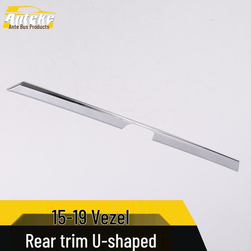 Honda Vezel 15-19 Rear Trim U-Shape Tailgate Bright Strip Anti-Scratch Sticker