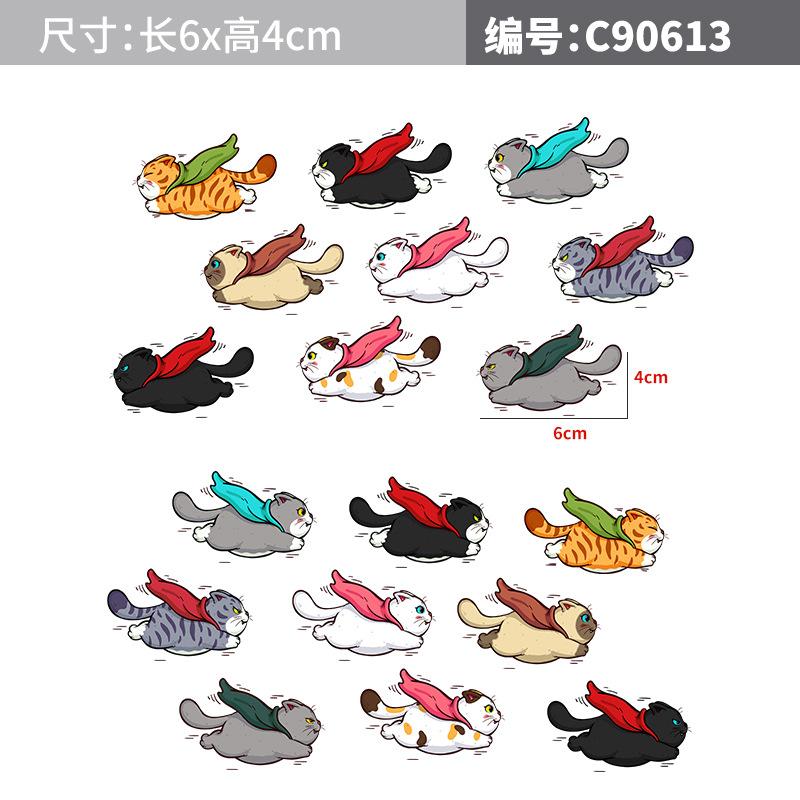 Cute Car Decals Decorative Sticker Cat Vinyl Cartoon Car Sticker for Cars Trucks Motorcycles Helmets DIY Decorations