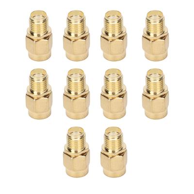10Pcs RF Coaxial Cable Adapter SMA Female To RPSMA Female Coax Line Connector Set Kit
