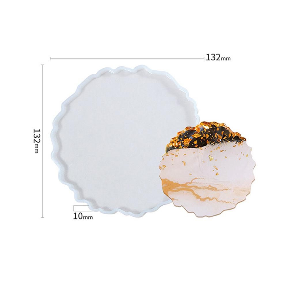 Silicone World DIY Coaster Resin Epoxy Mold Tea Coaster lrregular shape Resin Molds Silicone Wine Glass Coasters Epoxy Mould