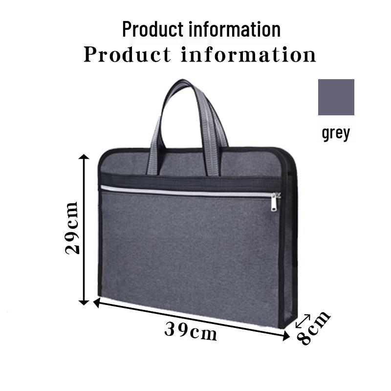 Double Layer Oxford Cloth Laptop & Document Briefcase - Large Capacity Business Bag B4