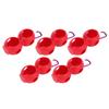 5Pcs Golf Ball Silicone Double Case Cover Portable Golf Ball Protective Holder Cover Red