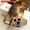 2DFlat Golden Sunset Cat In Ruffled Dress All Inclusive Film Hard iPhone Case, Compatible with iPhone 18 Pro Max 17 16 15 14 13 12 11