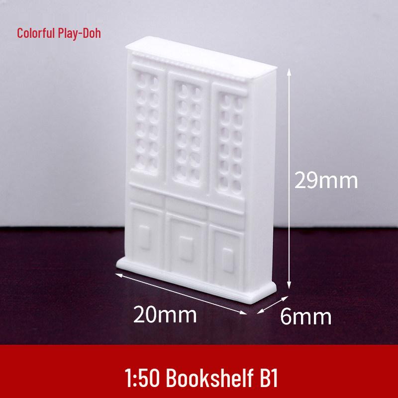 1:50 Scale White ABS Furniture Set for Architectural Model Interior Layout