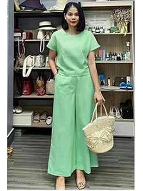 Plus Size Casual Short Sleeve Sportswear Set - Spring/Summer Fashion