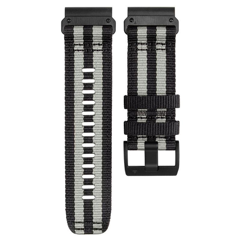 26/22mm Gewebtes Nylon Uhrenarmband für Garmin Fenix 7X Pro/6X/55X Taktische Modelle
