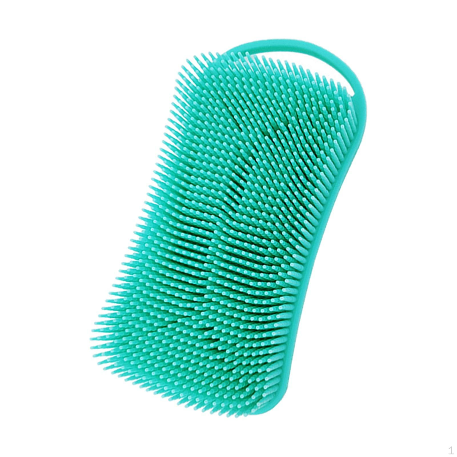 Silicone Body Scrubber, Double Sided Scalp Massager Bristles Shampoo Brush