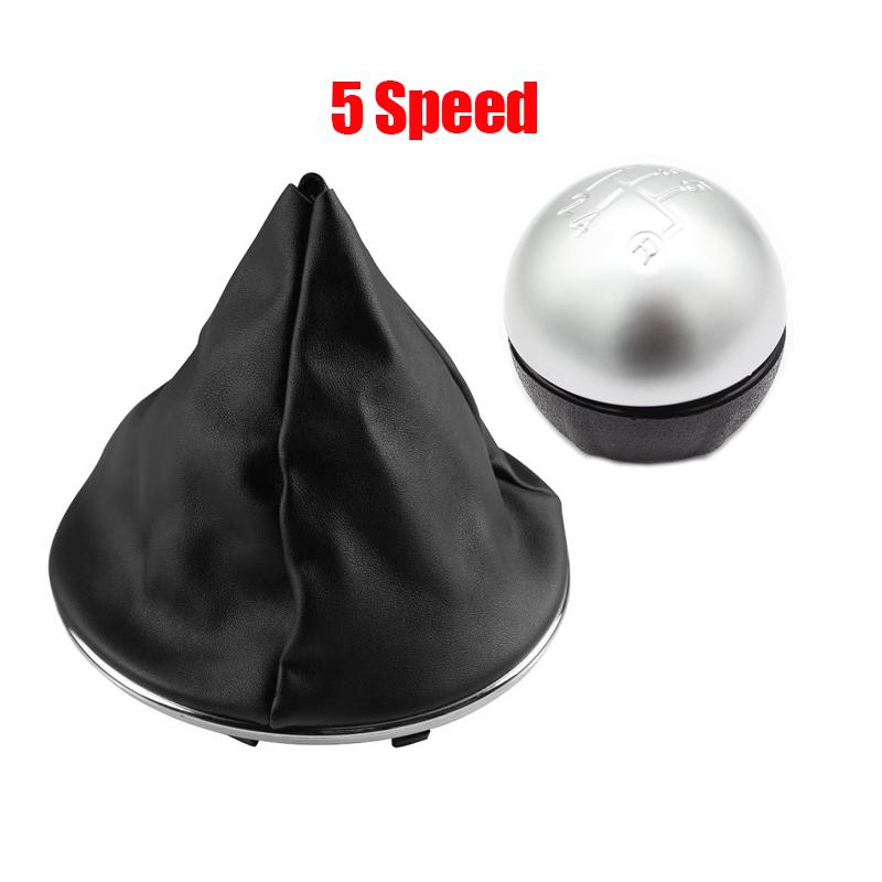5/6 Speed Gear Shift Knob Head Shifter Gaitor Boot Cover for Fiat 500 500C 2007 - 2018 Car Shifter Change Knob