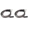 2PCS HiFi Stereo Headphone Splitter Noise Reduction Mic Earphone Splitter  for PC