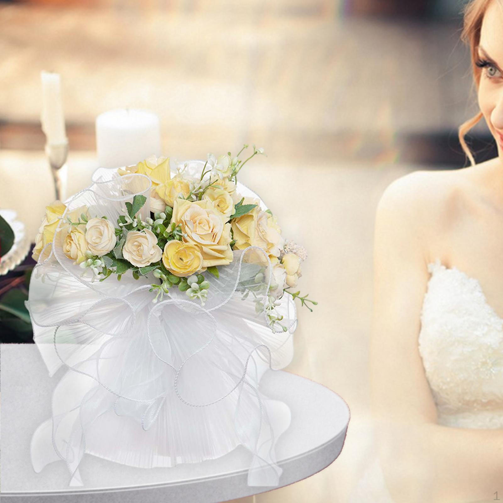 

Искусственный свадебный букет Свадебные букеты для невесты Элегантный бросок ко Дню матери жёлтый