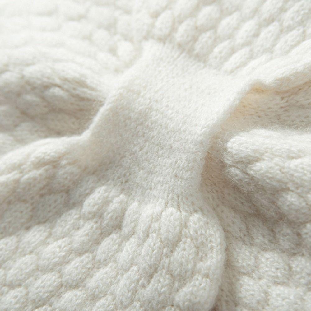 Bib Thermal Neck Warmer Scarf Thickening Autumn Winter Scarves Cross Knitted Scarf  Winter