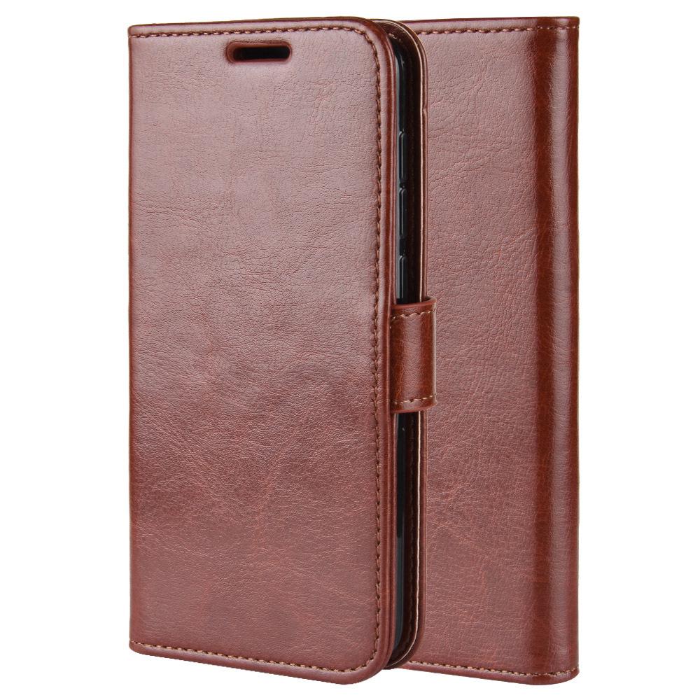 Motorola Edge Leather Flip Case with Crazy Horse Texture & Photo Frame