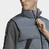 Adidas Originals Sports Lifestyle Series Stand Collar Warm Comfortable Down Vest Men Vests Gray H13584