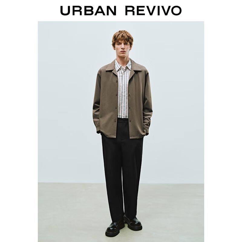 UR Men's Autumn Retro Loose Fit Long Sleeve Button Shirt