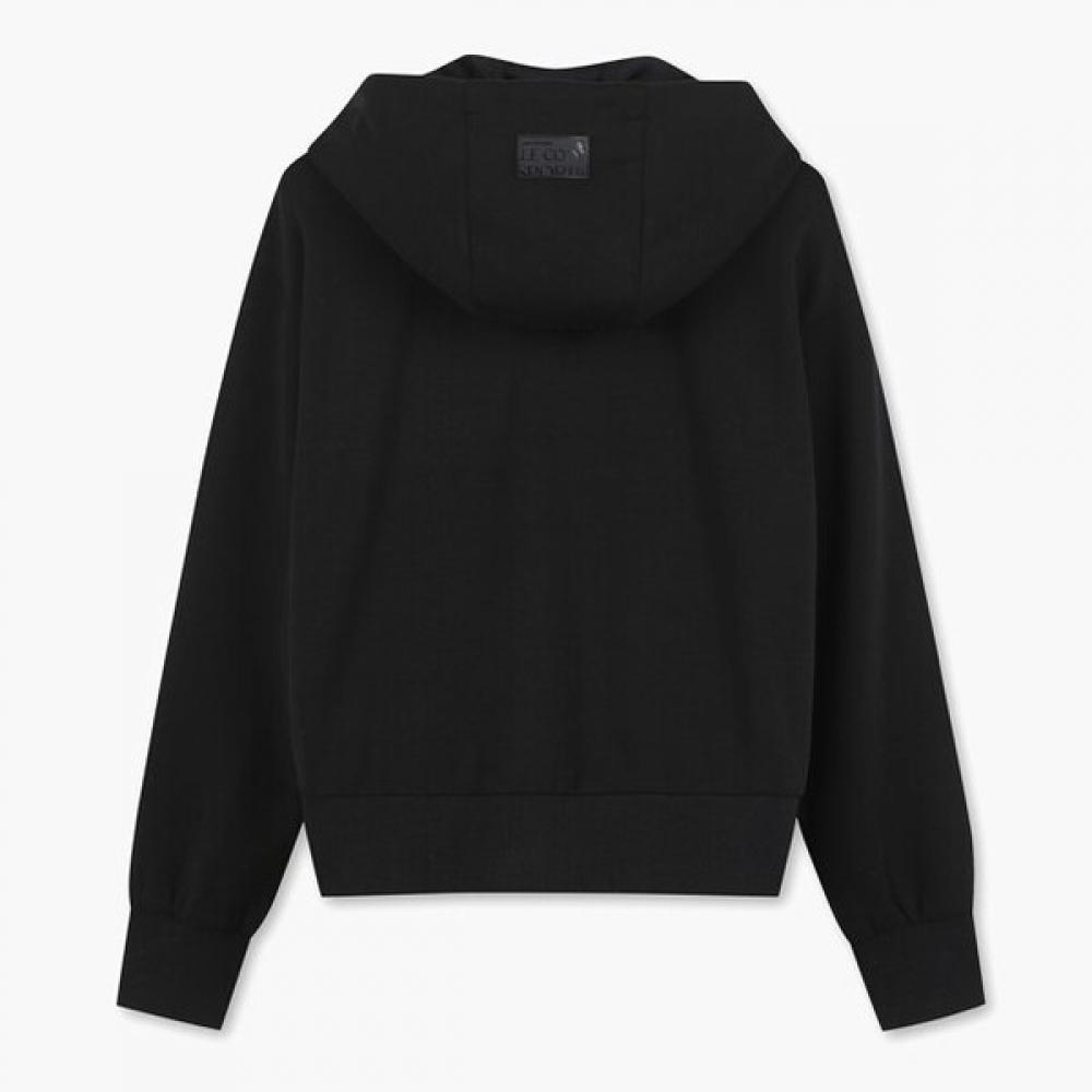 Le Coq Sportif Women doubLe Tension Hooded Zip Up Black Qp122oft11