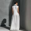 Summer New Sleeveless Slim Fit Stand up Collar Dress