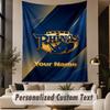 Custom Text Tapestry Leeds Rhinos Print Wall Tapestry Indoor Living Room Wall Decor