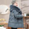 Women's Mid-Length Quilted Winter Jacket for Seniors