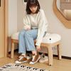 Solid Wood Shoe Changing Stool Portable Relaxing Soft Bench Chair Luxury Entrance Benches Removable Footrest Room Furniture