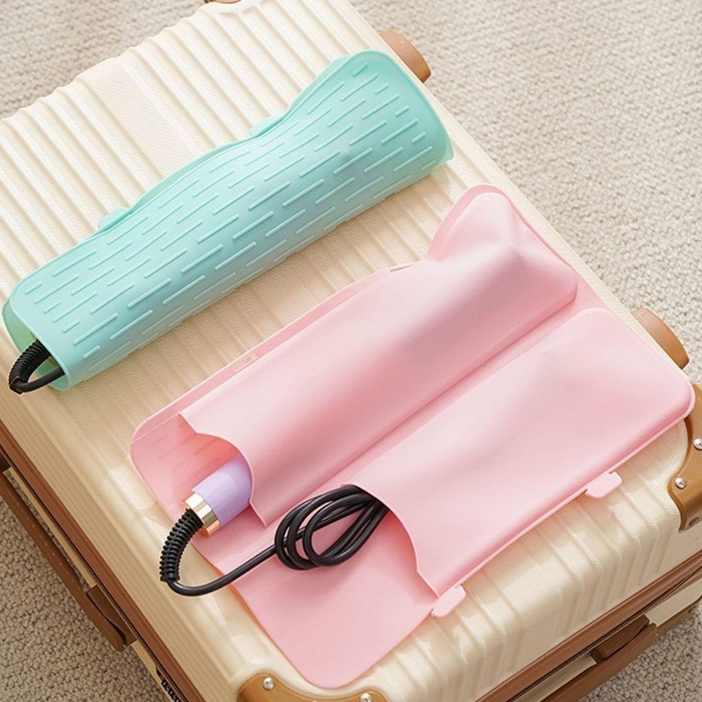 New Silicone Hair Curling Wand Cover Heat Insulation Anti-scald Hair Curling Iron Storage Bag Curling Iron Insulation Mat Travel