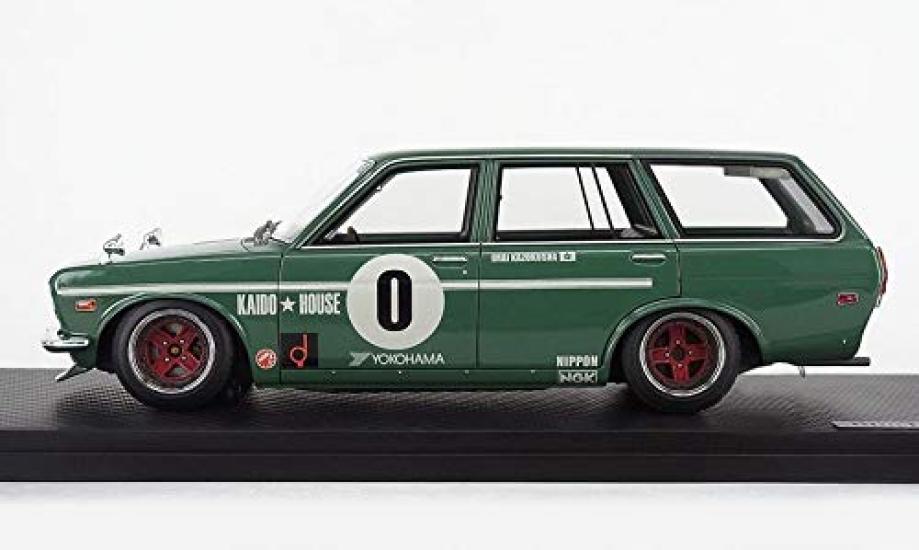 Ignition Model Scale Datsun Bluebird Wagon Green IG2217 1/18 (510) (Finished Model)