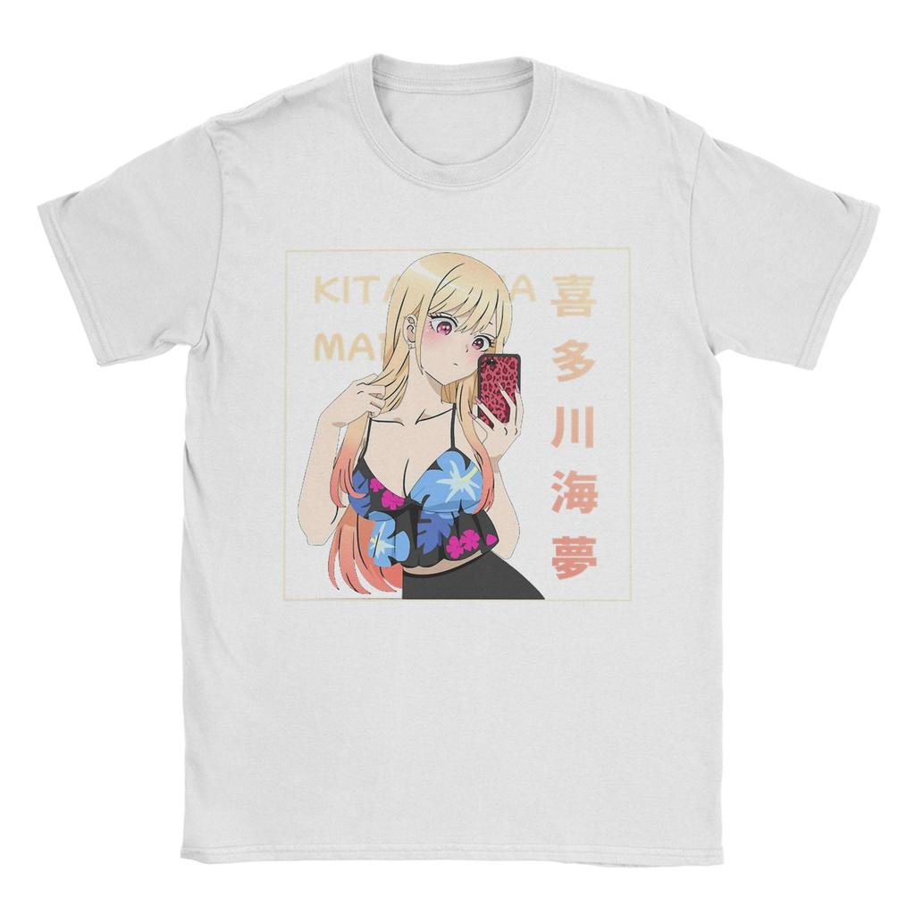 Men Marin Kitagawa T Shirt My Dress-Up Darling Anime Cotton Clothes Humor Short Sleeve Round Neck Tee Shirt Party T-Shirt