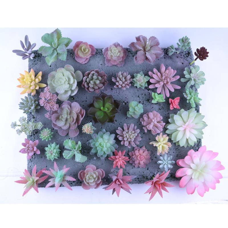 Diy Simulated Succulent Plant Hair Planting, Mini Fake Succulent Bonsai With Flowers, More Than 20 Styles Of Bn1